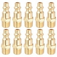 thumbnail image 2 of Brass Industrial Air Hose Connect Plug Air Compressor Pneumatic Coupler Fitting Adapter 18 Inch Npt Female 6pcs 2 of 12