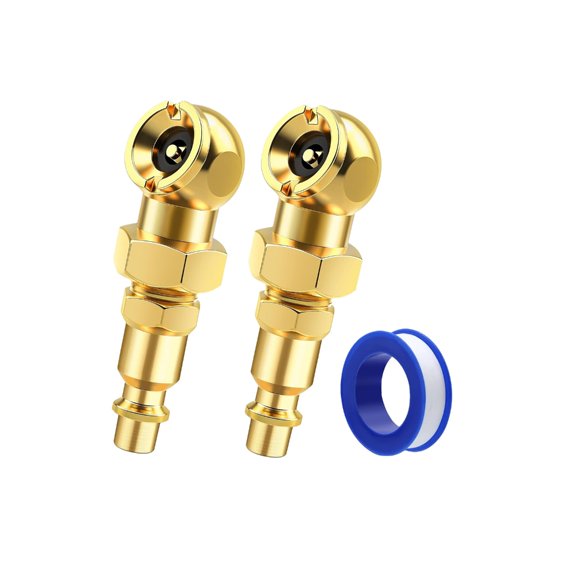 Brass 1/4NPT Air Inflation Coupler Compatibility Secure Connection Car Motorcycle Accessories