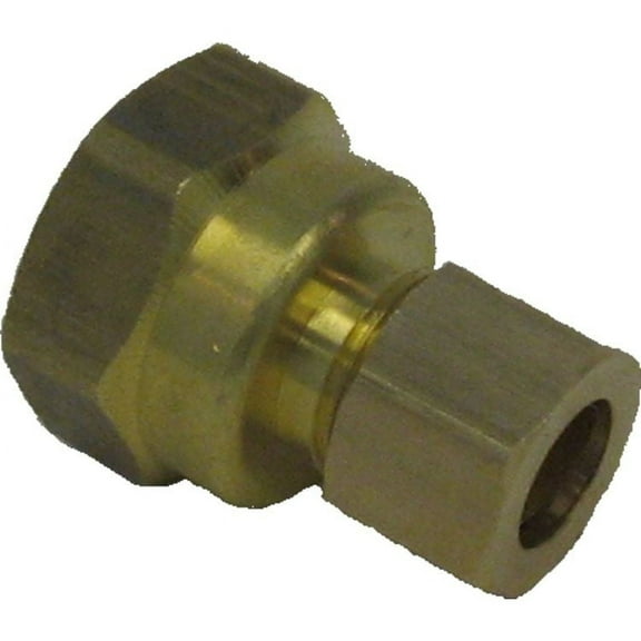 Brass 3/8"x1/2" Comp x Fip Union