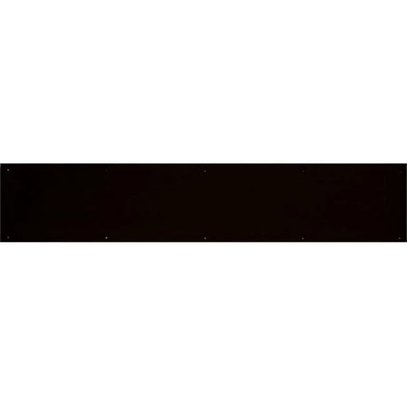 Brass Accents A09-P0628-DBADH 6 in. x 28 in. Kick Plate Dark Bronze Aluminum Adhesive Mount