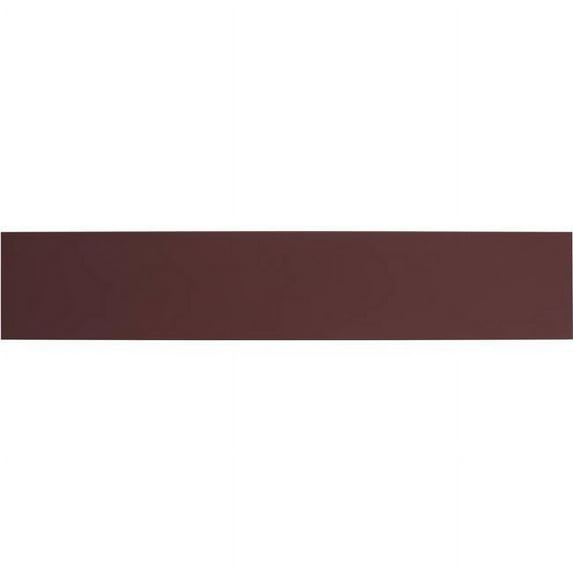 Brass Accents 8 x 40 in. Kick Plate - Adhesive Mount, Wine Red