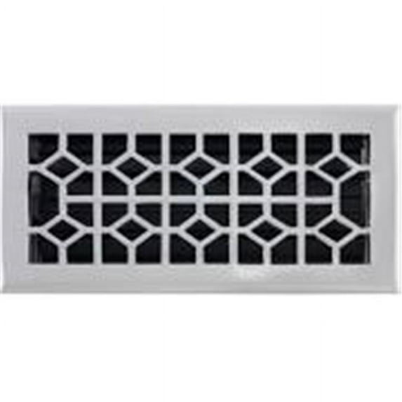 Brass Accents A03-R2412-619 4 x 12 in. Classic Register with Damper, Satin Nickel