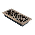 thumbnail image 1 of Brass Accents A03-R4412-609 4 x 12 in. Scroll Register with Damper, Antique Brass, 1 of 1