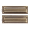 thumbnail image 1 of Brass Accents A07-M0010-609 Mail Slot - 3.63 in. x 13 in. - Antique Brass, 1 of 2