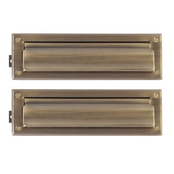 Brass Accents A07-M0010-609 Mail Slot - 3.63 in. x 13 in. - Antique Brass
