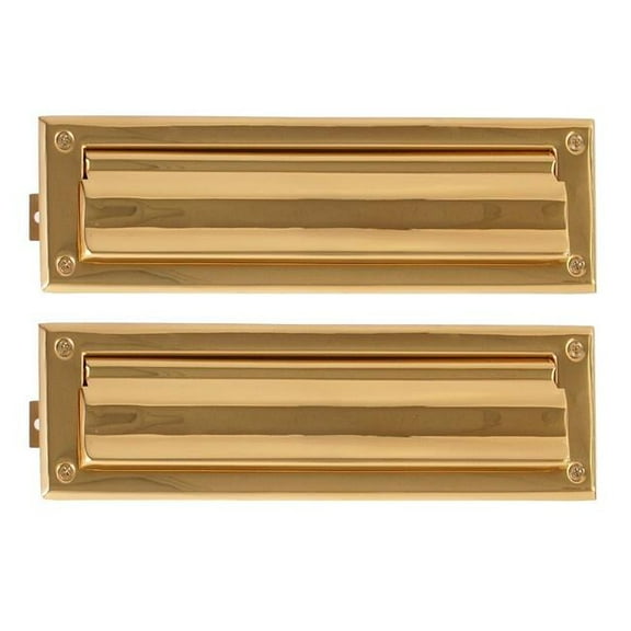 Brass Accents A07-M0010-PVD Mail Slot - 3.63 in. x 13 in. - PVD Polished Brass