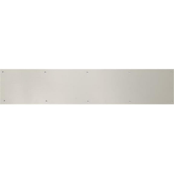 Brass Accents A09-P0630-619MAG 6 in. x 30 in. Kick Plate Satin Nickel Magnetic Mount