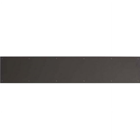 Brass Accents A09-P0630-723KP 6 x 30 in. Kick Plate - Screw Mount, Weathered Steel