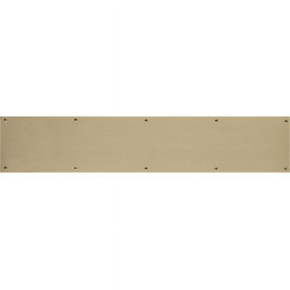 Brass Accents A09-P0634-609ADH 6 in. x 34 in. Kick Plate Antique Brass Adhesive Mount