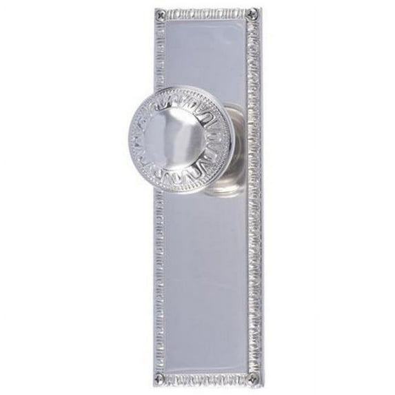 Brass Accents D05-K568D-EGD-619 Egg & Dart 8.38 in. Double Dummy Door Knob Set - Satin Nickel Finish
