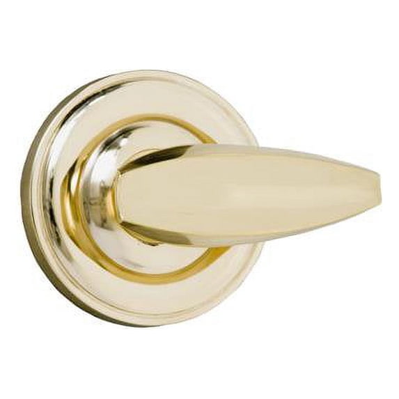 Brass Accents D07-L360D-SLP-605 Netropol Rosette Double Dummy Set Polished Brass
