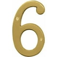 thumbnail image 1 of Brass Accents I07-N5560-605 6 in. Raised Numeral of No.6 & 9, Polished Brass, 1 of 1