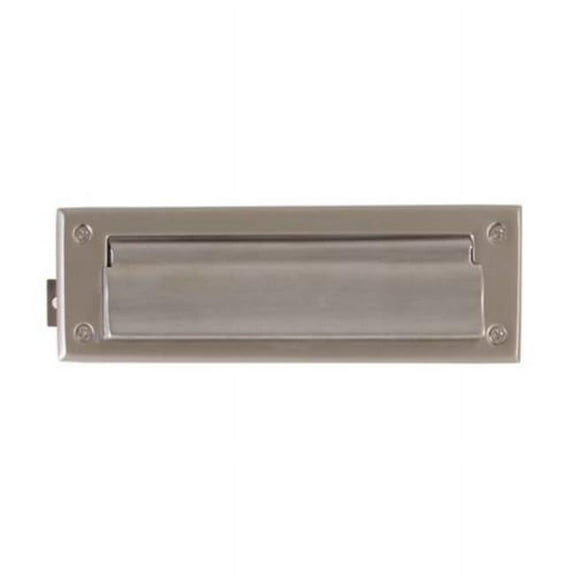 Brass Accents Mail Slot - 3 in. x 10 in. - Satin Nickel