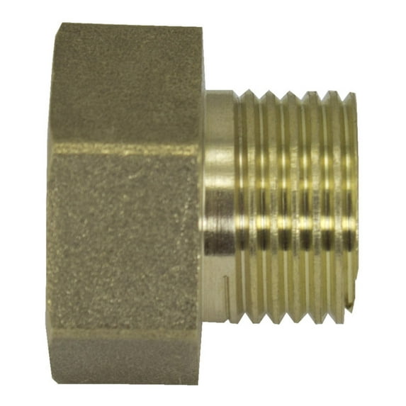 Brass Adapter 3/4" Female x 1/2" male, 10 Pack