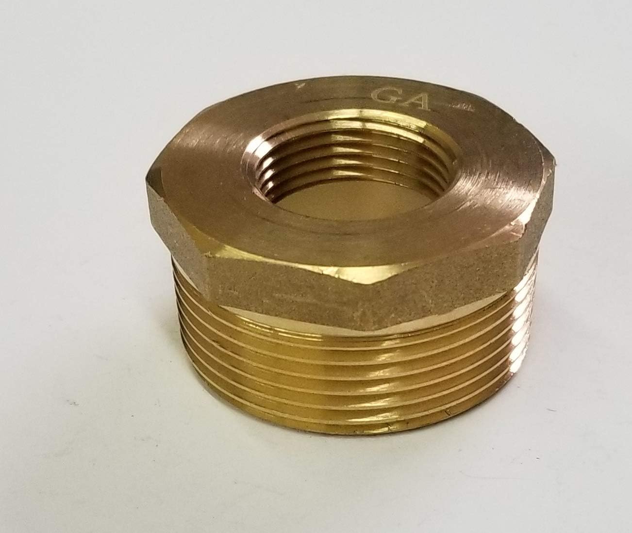 Brass Adapter Reducer Bushing 1 1/4"Npt 3/4"Npt Male Female Class 150
