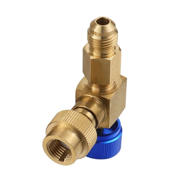Brass Adapter, Secure Grip Design for R22 R410 Refrigeration Systems Installation