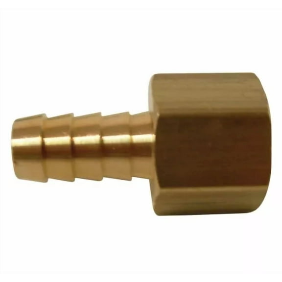 Brass Air Hose Compressor Barbed Fitting 1/4 Npt Size Female X 3/8 Barb
