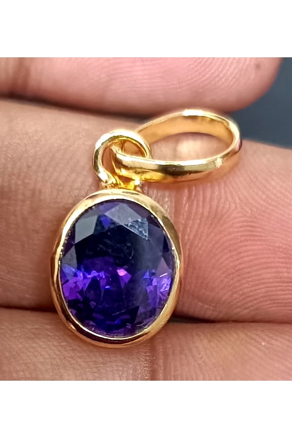 Pendant Purple Amethyst Gemstone Pendant
