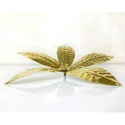 Brass Amra Pallav/Aam patta/Mango Leaf for Pooja with Screw Approx. 3.5 Inches