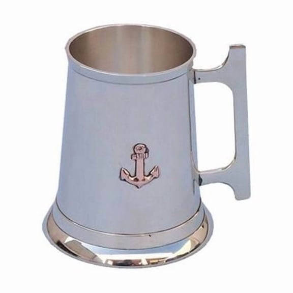 Brass Anchor Mug with Cleat Handle - 5 in.