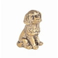 thumbnail image 1 of Brass Animal Figurine Elegant Dog Sculpture for Desktop Decoration Unique Home Ornament for Enthusiasts, 1 of 5