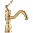 Brass Antique Brass Taps Bathroom Faucet Basin Faucet & Cold Water