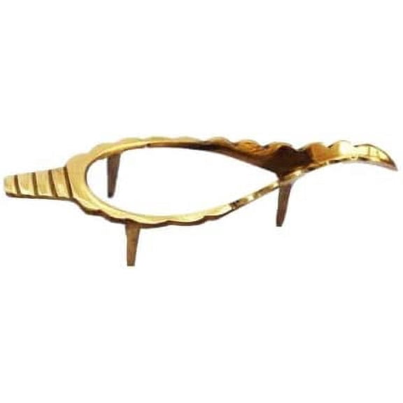 Brass Antique Finish Conch/Shankh Stand (For Approx. 4~7 Inch Conch/Shank For Pooja)