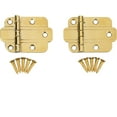 Brass Art Deco Flush Mount Door Hinge 4 Pairs/Pack Hoosier