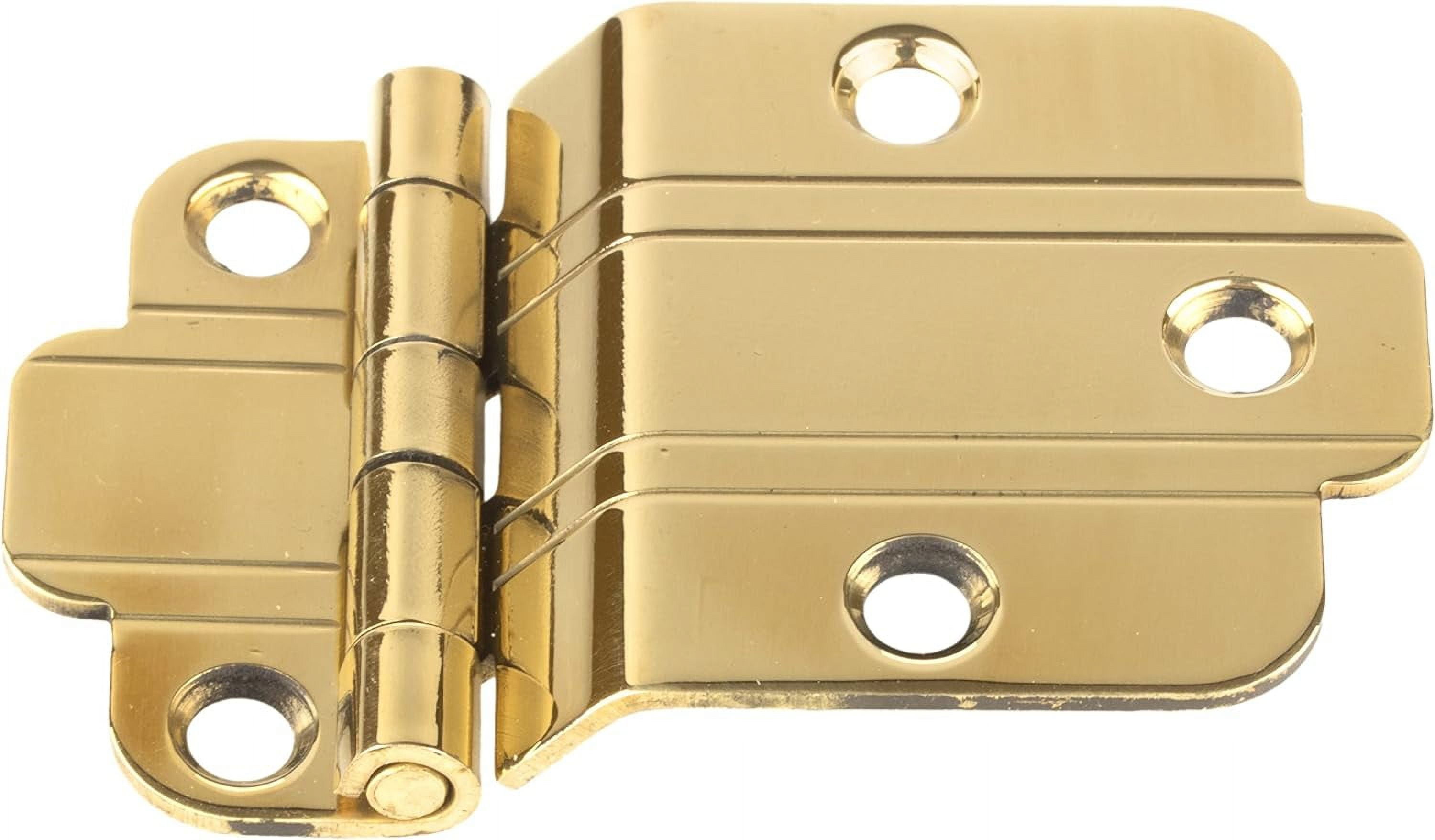 Brass Art Deco Offset Mount Door Hinge Pack of 2 Hoosier