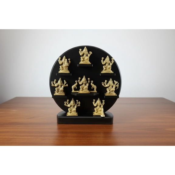 Brass Ashta Lakshmi Statue 30 CM Eight Forms of Goddess Lakshmi for Home Dcor