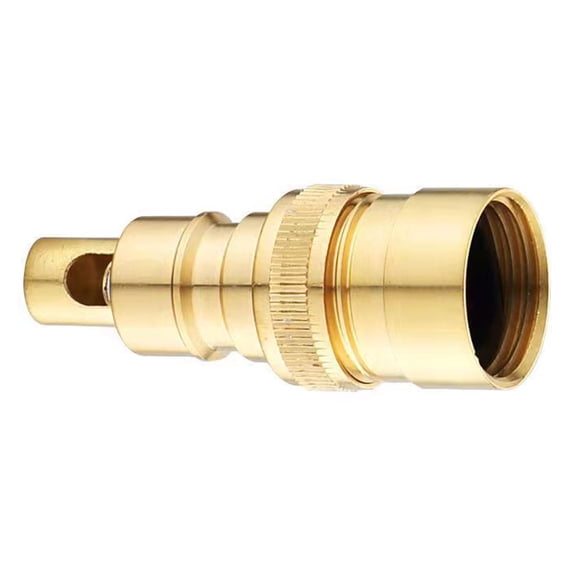 Brass Auto Shut-Off Water Leak Prevention Adapter for Washing Machine Heavy Duty Connector