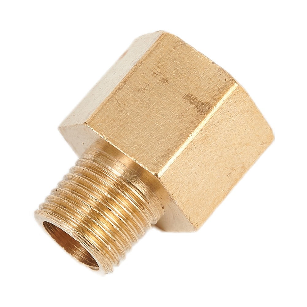 Brass Pipe Adapter – 1/8" Male BSPT To 1/4" Female NPT, Plumbing & Gas Connector Fitting