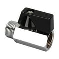 thumbnail image 1 of Brass Ball Valve 1/8" 1/4" 3/8" 1/2" BSP Threaded Mini Male To Female Air Compressor Water Gas Oil Shut Off Valve, 1 of 6