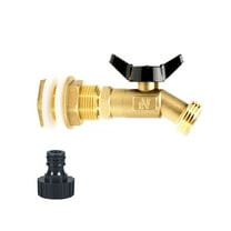 Brass Ball Valve Full Flow Male Hose Bibb 1/2" Male Inlet 3/4" Ght Outlet