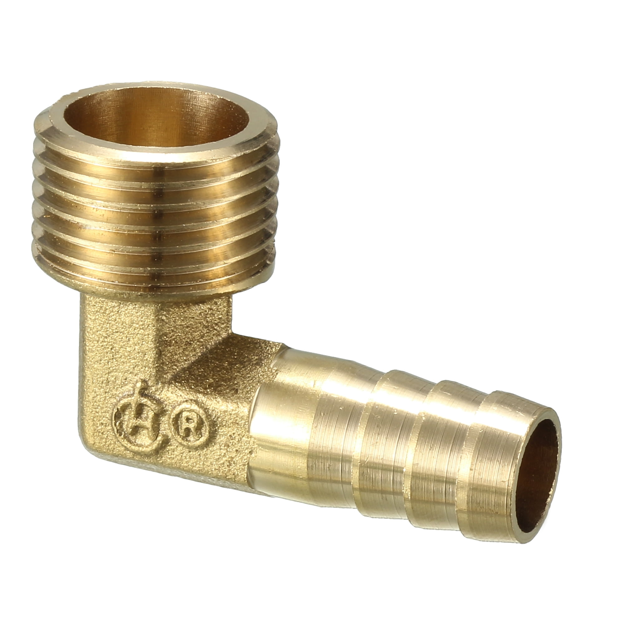 Sanpaint 2 Pack Brass Hose Fitting, Adapter, 1/4" Barb X 1/4" NPT Ale