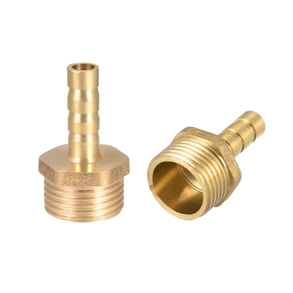 Brass Barb Hose Fitting Connector Adapter 6mm Barbed x3/8" G Male Pipe