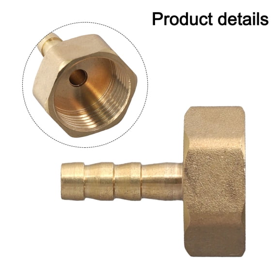Brass Barb for BSP Female Thread Connector Tail Pipe Hose Fitting 3/4in Rain Darrel 8Mm Smile Home