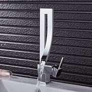 Brass Basin Faucets Chrome Square Tall Bathroom Sink Faucet Single Handle Deck Mounted Toilet Hot and Cold Mixer Water Tap