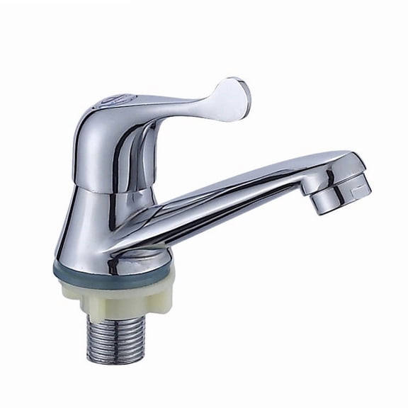Brass Bathroom Faucet One Hole Cold Water Tap Single Handle Bar Basin Faucets Chrome