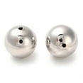 thumbnail image 1 of Brass Beads Cadmium Free & Nickel Free & Lead Free Round Platinum 18x18mm Hole: 2mm, 1 of 3