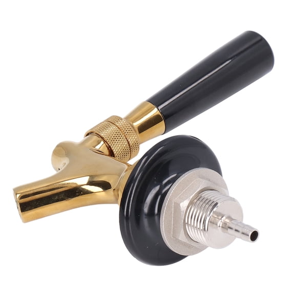 Brass Beer Faucet, Stainless Steel Draft Beer Tap Keg Faucet with 304 Food Grade Interior for Bars Restaurants Hotels