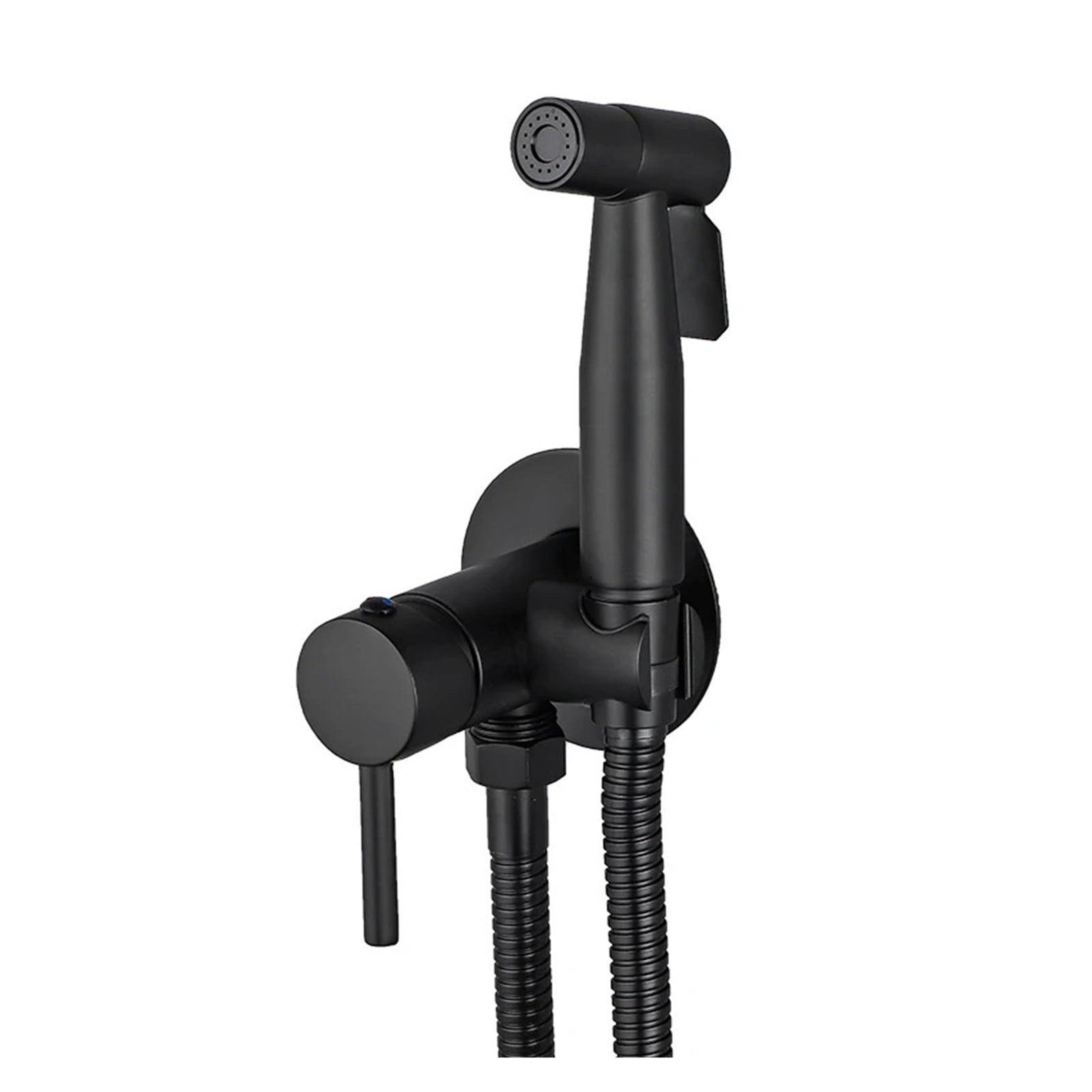 Brass Bidet Faucet Sprayer Black Portable Toilet Bidet Faucet, Hot Cold Water Bathroom Mixer Valve Hygienic Shower ,Leakproof Design