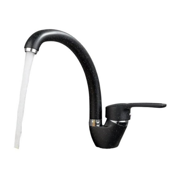 Brass Black Flexible Kitchen Sink Faucet, Hot And Cold Water Filter Mixer Faucets, Single Handle Swivel Spout Kitchen Water Faucet ,Easy to Install