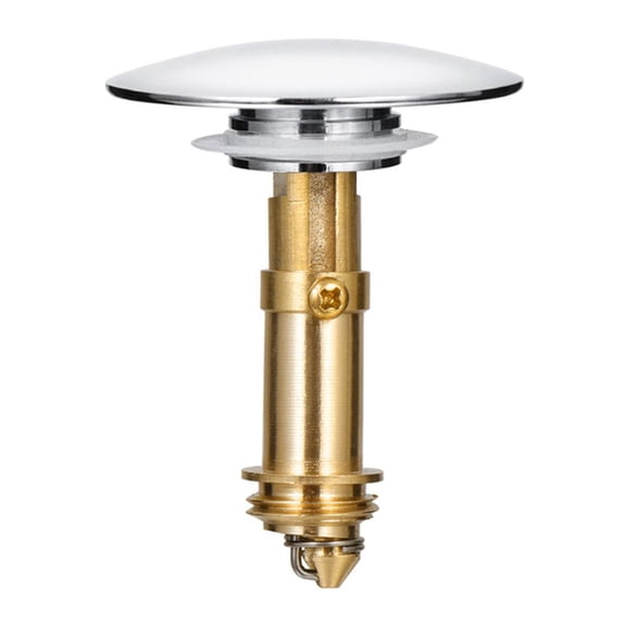Brass Bolt and Button Set with Spring Mechanism for Standard Accessories Silver or Gold Finish