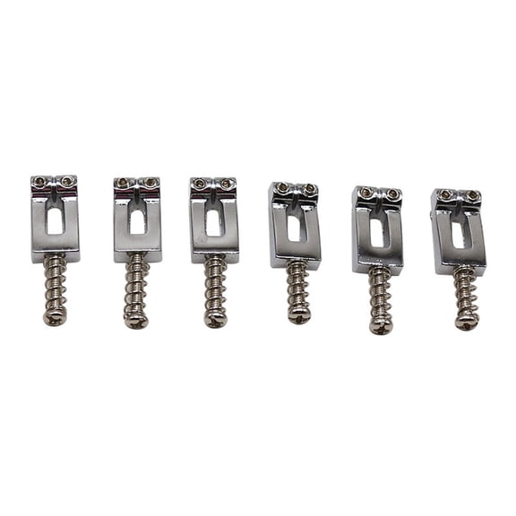 Brass Bridge Saddles Bridge Saddles for Tele Telecaster 6 String Electric Guitar Saddles Stainless Steel Guitar Saddles Bridge Saddles Electric Guitar Saddles