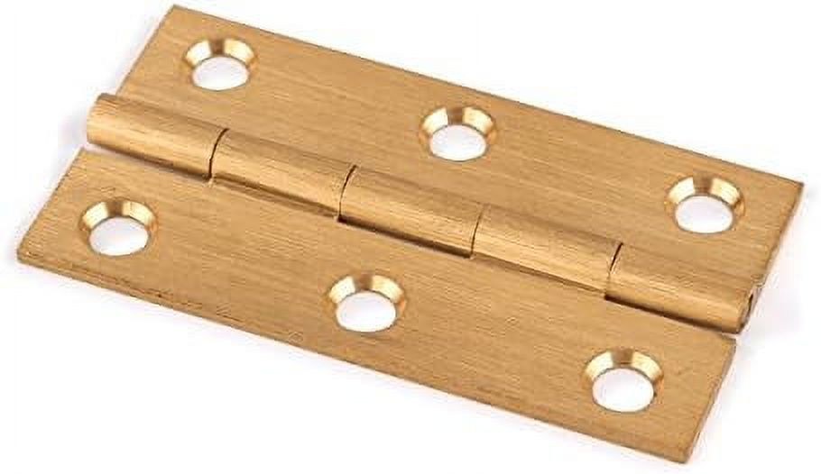 Brass Broad Hinge 21/2" X 15/16" Brushed Finish Pair With
