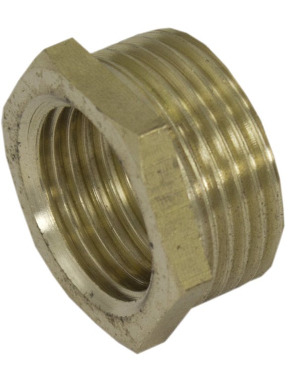 Brass Bushing 3/4" Male x 1/2" Female, 2 Pack