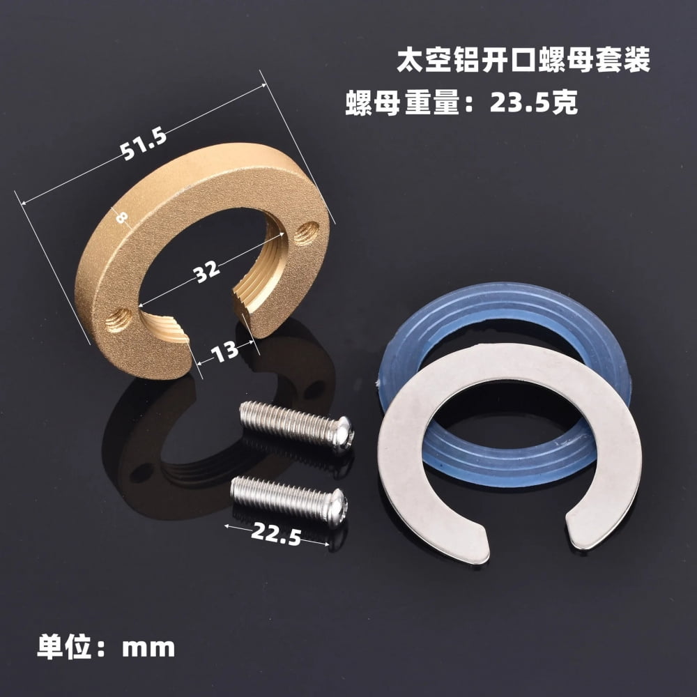 Tap Securing Cap Brass C Type Tap Faucet Anti-loosing Nut Cap Fixing Fitting Kit Wash ...