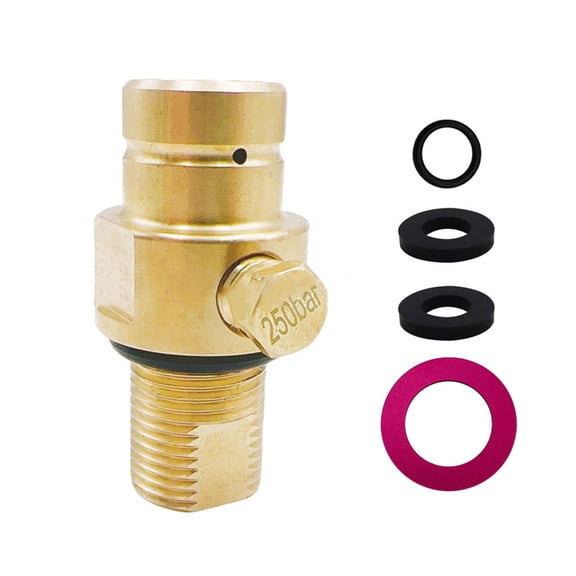 Brass CO2 Tire Inflator Valves with Adjustable Pressure Control for High-Pressure Outdoor Gear