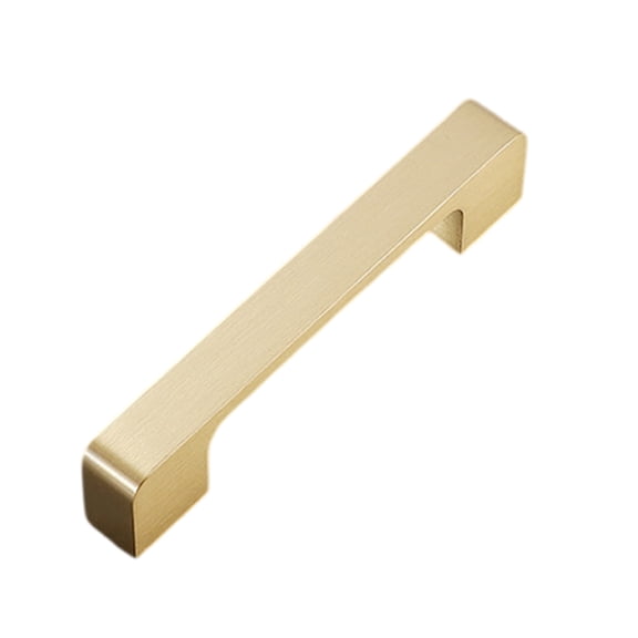 Brass Cabinet Knob Drawer Pulls Long Square Furniture Decorative Handle for Kitchen Cupboard Wardrobe Easy to Install